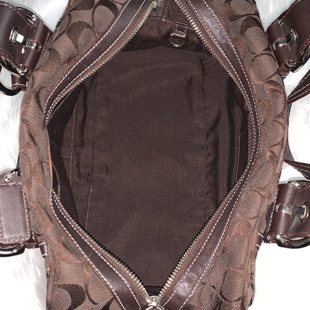 AUTHENTIC Chocolate brown Coach satchel. Perfect condition! - Picture 7 of 8
